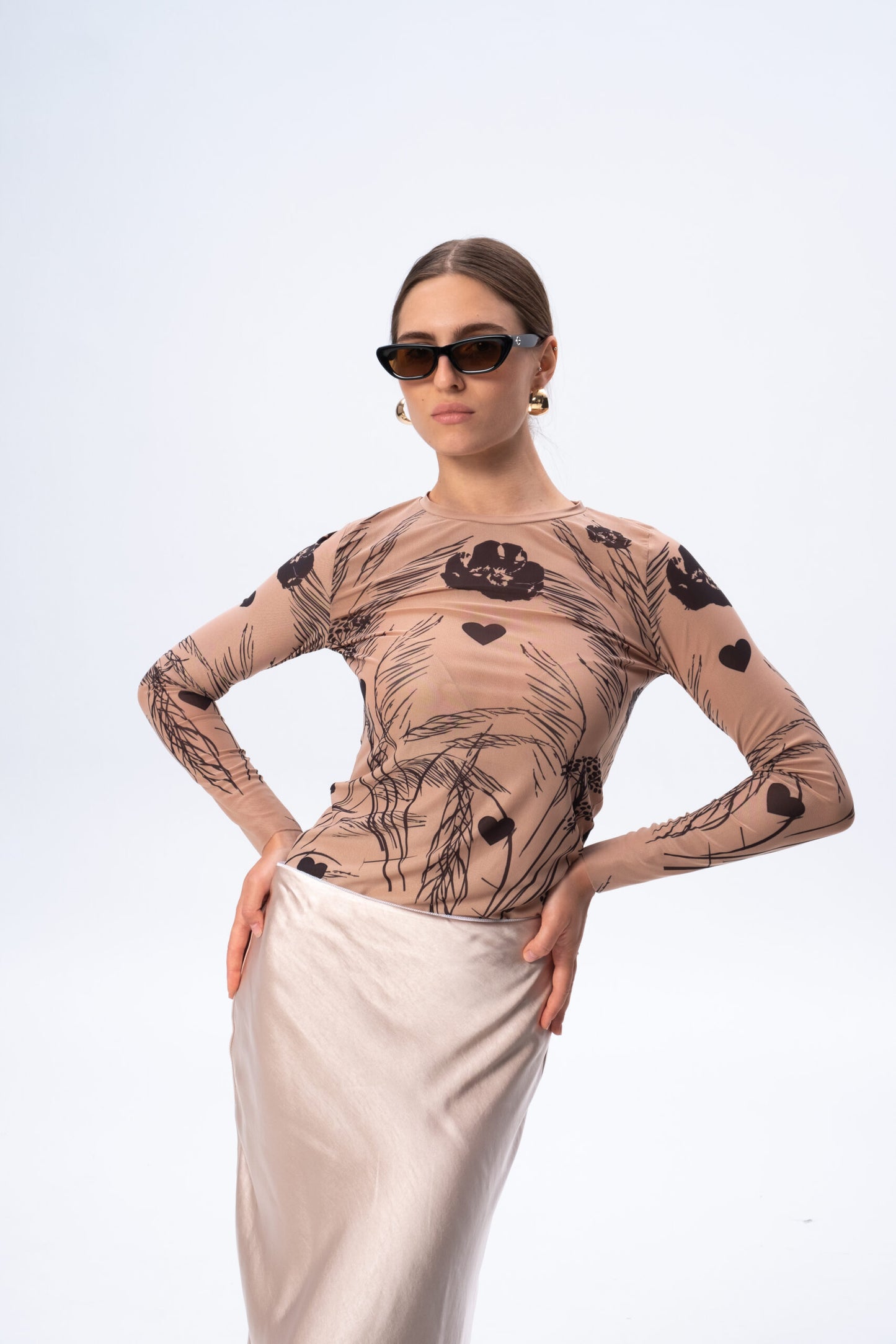 Cпідниця міді шовк