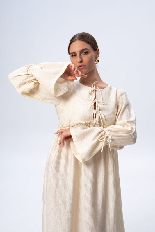 Сукня ванільна