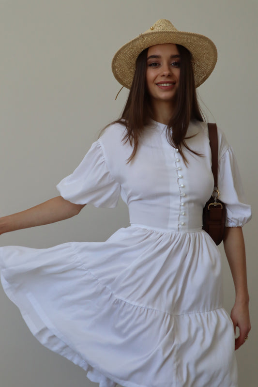 Сукня біла міні